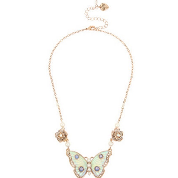 Betsey Johnson Jewelry - Betsey Johnson butterfly flower necklace